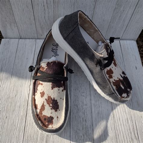 Step in Style with Gypsy Jazz Cow Print Shoes